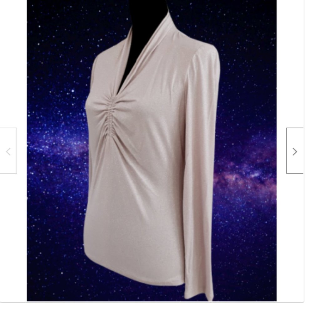 VINCE CAMUTO Women's Long Sleeve Top Pink XL